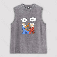 Funny Scientist Unisex Washed Tank
