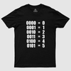 0 - 5 BINARY NUMBERS DECIMAL Geek T-Shirt