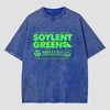 100% Organic Soylent Green Geek Washed T-shirt