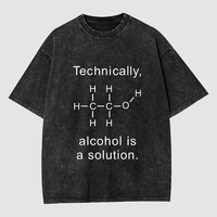 Alcohol Is A Solution Washed T-shirt