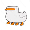 Cartoon White Goose Grips Knife Fun Pins