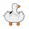 Cartoon White Goose Grips Knife Fun Pins