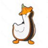 Cartoon White Goose Grips Knife Fun Pins