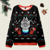Christmas Cave Black Ugly Christmas Knit Sweatshirt