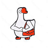 Cute Funny White Goose Pins