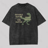Equations Of Motion Science Velociraptor Washed T-Shirt