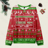 Error 404 Not Found Ugly Christmas Knit Sweatshirt