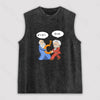 Funny Scientist Unisex Washed Tank