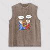 Funny Scientist Unisex Washed Tank