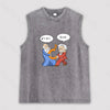 Funny Scientist Unisex Washed Tank