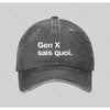 Gen X Sais Quoi Washed Vintage Baseball Cap