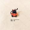 Halloween Pumpkin Cat Cartoon Pins