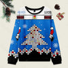 Minesweeper Ugly Christmas Knit Sweatshirt