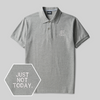 Just Not Today Geek Embroidered Polo Shirt