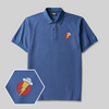 Spacecraft Scifi Geek Embroidered Polo Shirt