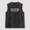 Punctuation Saves Lives Funny Unisex Washed Tank