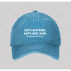 Punctuation Saves Lives Washed Vintage Baseball Cap
