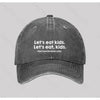 Punctuation Saves Lives Washed Vintage Baseball Cap