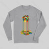 Rainbow Abstraction melted rubix cube Long Sleeve T-Shirt