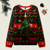 Starship Universe Black Ugly Christmas Knit Sweatshirt