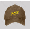 The Math Is Strong Washed Vintage Baseball Cap