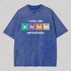 Use Sarcasm Periodically Washed T-shirt