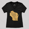 Wisconsin Cheese Pun Women's V-Neck T-shirt