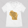 Wisconsin Cheese Pun Women's V-Neck T-shirt