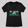 Woman In Science Women's V-Neck T-shirt