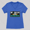 Woman In Science Women's V-Neck T-shirt